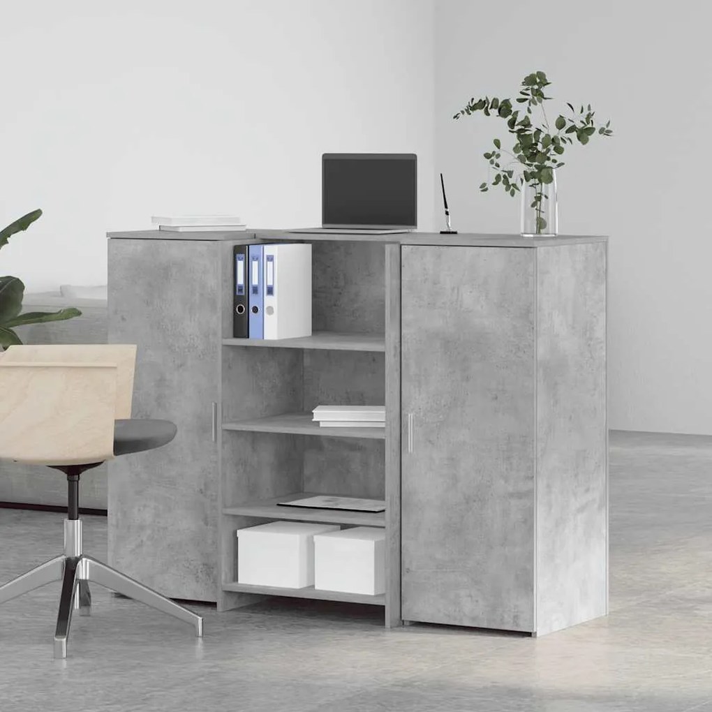 vidaXL Γραφείο υποδοχής 135x50x103,5 εκ. Επεξεργασμένο Ξύλο