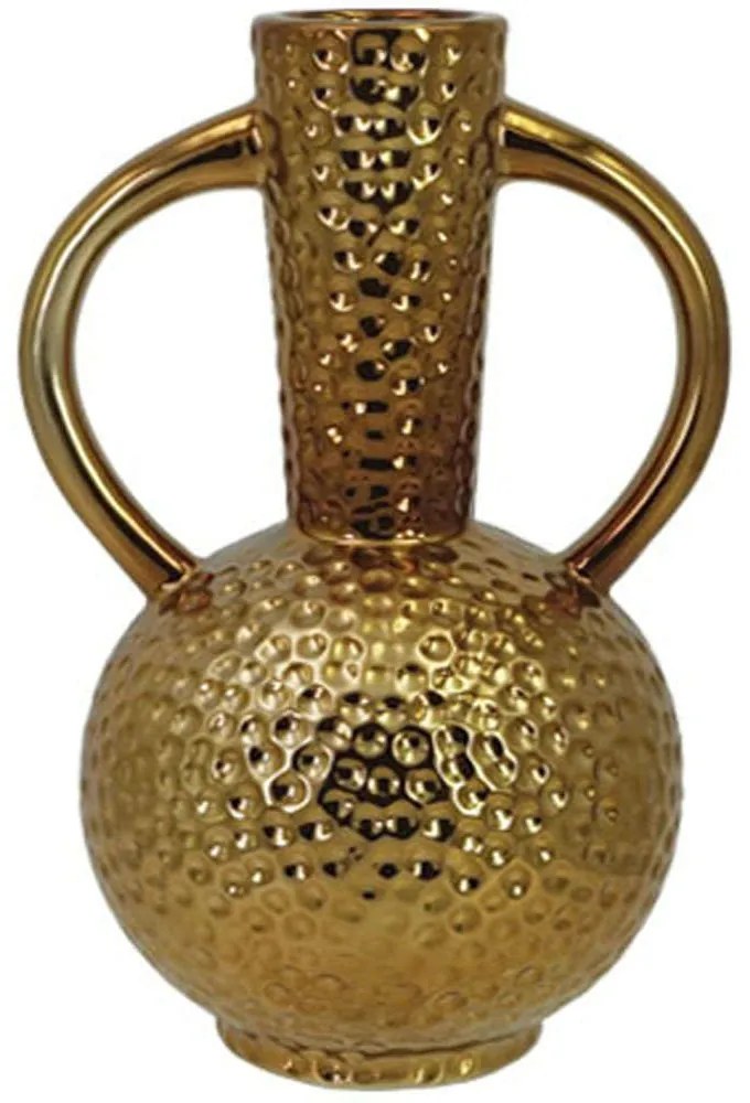 Βάζο - Στάμνα Σφυρήλατη 15-00-22937 15x24cm Bronze Marhome Κεραμικό