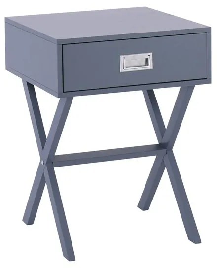WICK Κομοδίνο Γκρι Λάκα MDF  40x40x55cm Ε749,4