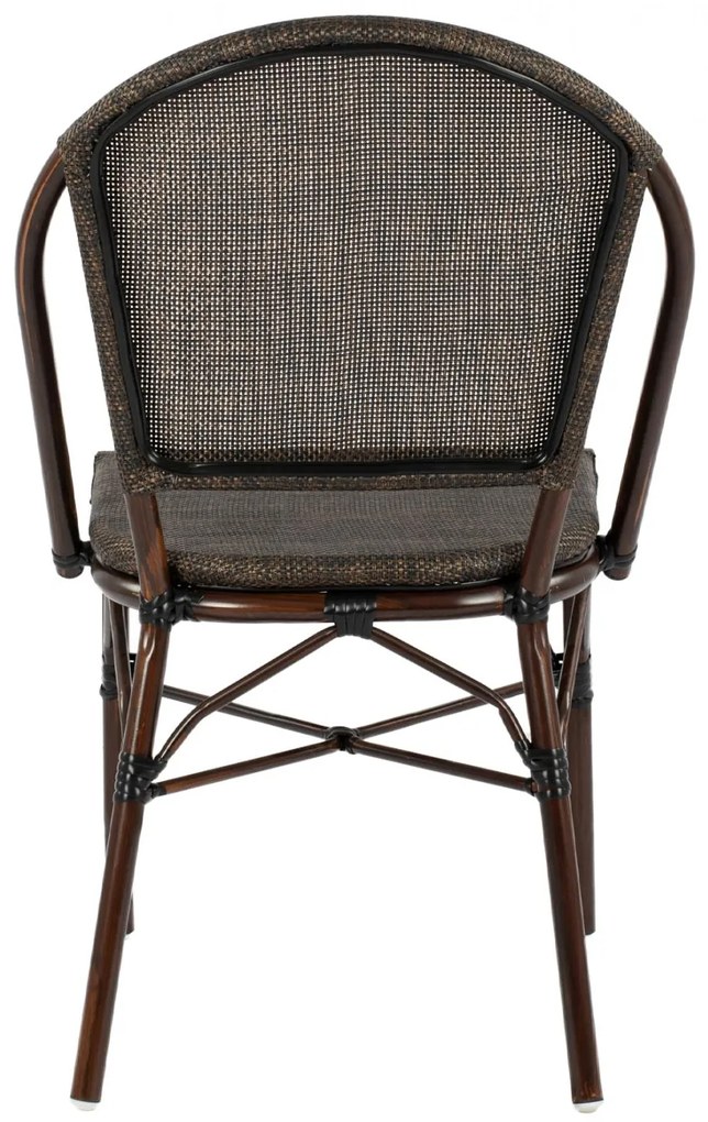 Καρέκλα PRETORIA C5718 Μεταλλική Bamboo Look Καφέ 54x62x89 εκ. 54x62x89 εκ.
