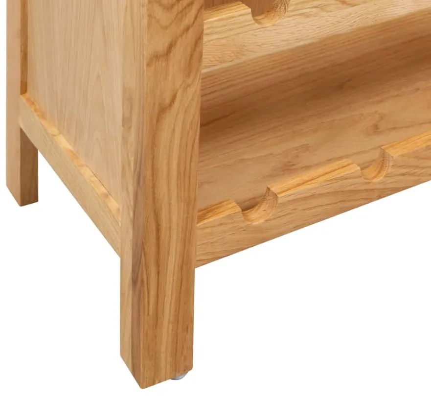 vidaXL Κάβα Κρασιών 72 x 32 x 90 εκ. από Μασίφ Ξύλο Δρυός