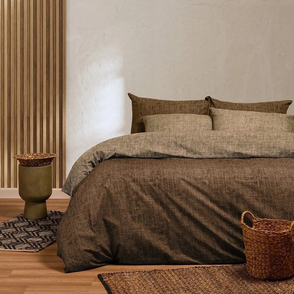 Σεντόνια Amar Με Λάστιχο (Σετ 3τμχ) Olive Melinen Μονό 100x232cm Βαμβάκι-Πολυέστερ
