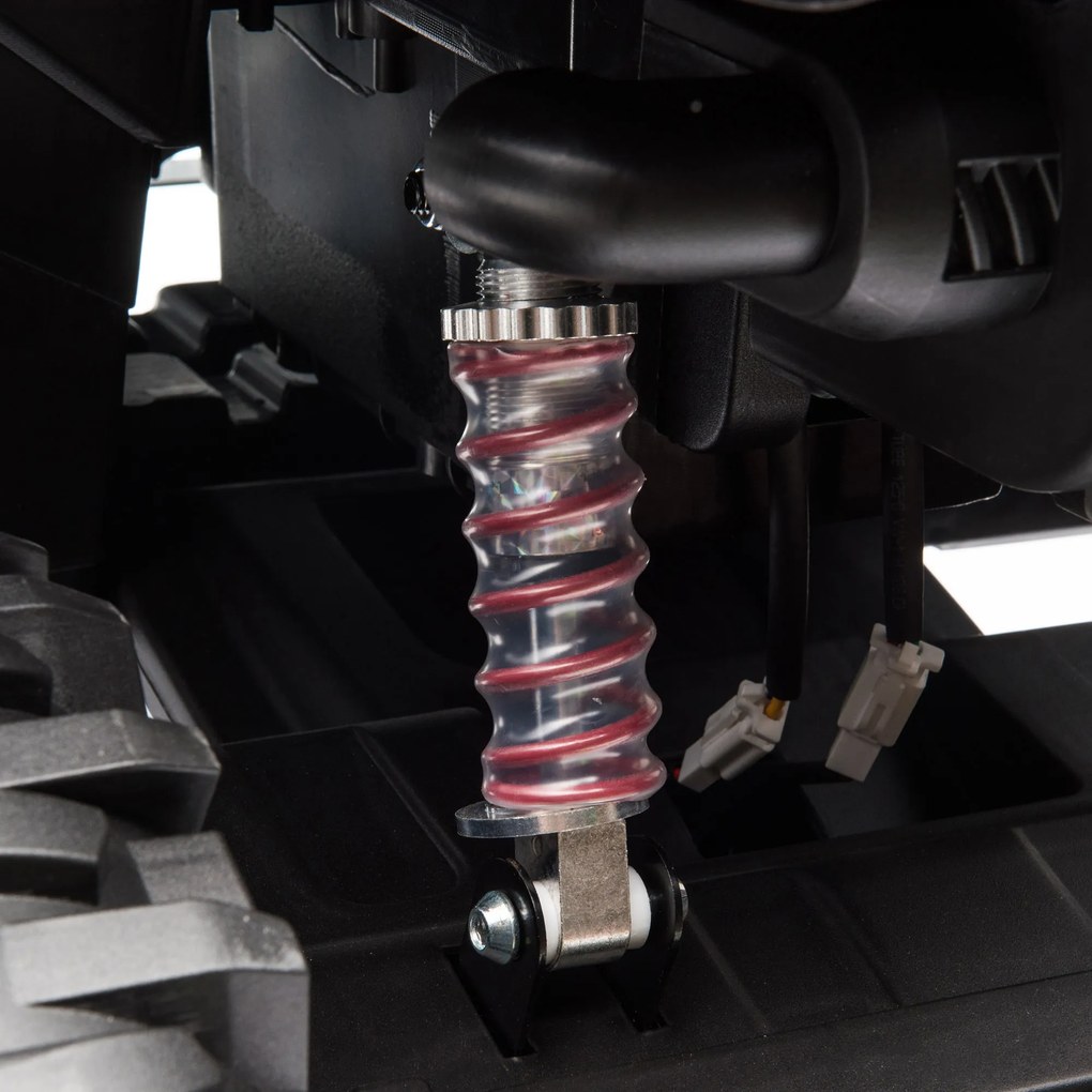 HOMCOM Ηλεκτρικό παιδικό τετράτροχο, 3-8 χλμ/ώρα, 45 λεπτά λειτουργίας, προβολείς LED, μουσικό πρόγραμμα αναπαραγωγής με USB, για παιδιά 3 έως 5 ετών