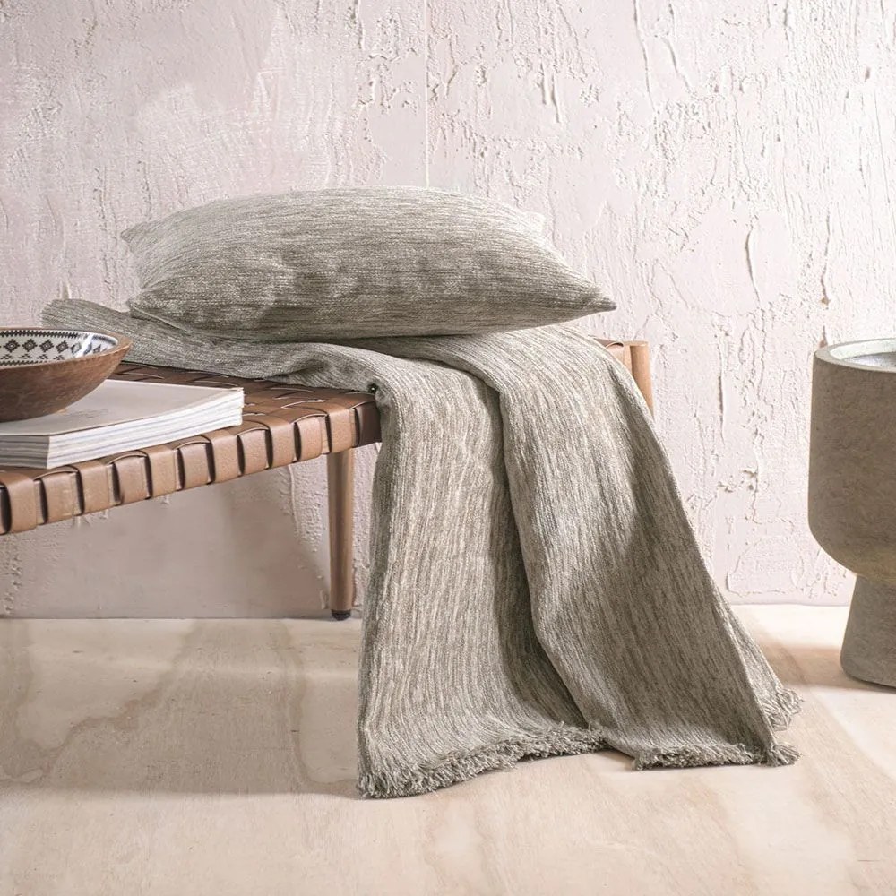 Ριχτάρι Planet Beige Ρυθμός Armchair 160x180cm Βαμβάκι-Chenille