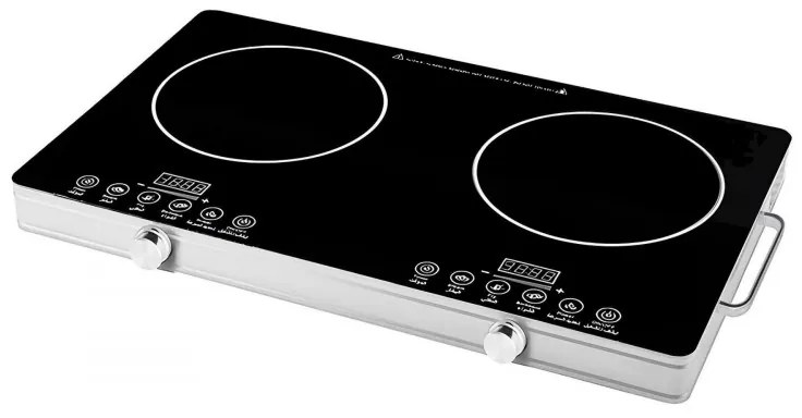 Dvoen infracherven kotlon Elite EFP-1258T, 4400W, οθόνη LED, έλεγχος με αισθητήρα, χρονοδιακόπτης, Cheren/siv