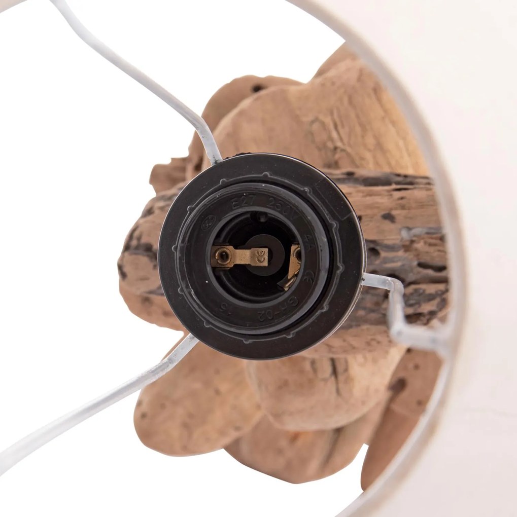 Επιτραπέζιο Φωτιστικό TYGO C4436 Driftwood Φυσικό - Λευκό Φ35x57Υ εκ. 35x35x57 εκ.