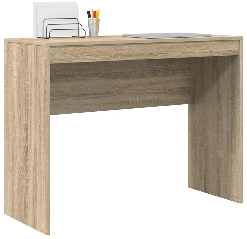 vidaXL Γραφείο Sonoma Δρυς 100 x 40 x 76 εκ. Επεξεργασμένο ξύλο
