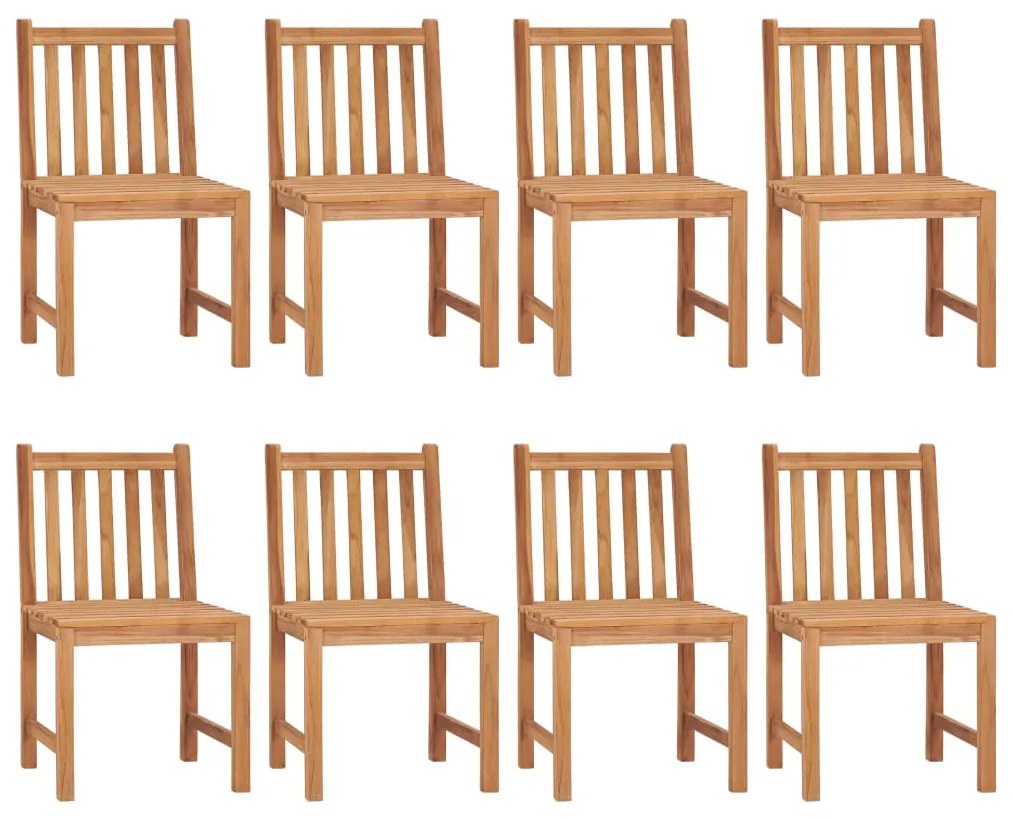 vidaXL Σετ Τραπεζαρίας Κήπου 9 Τεμαχίων από Μασίφ Ξύλο Teak 200x100 εκ.