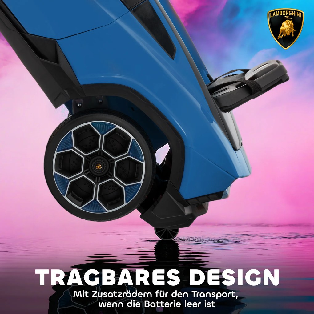 AIYAPLAY Ηλεκτρικό Αυτοκίνητο για Παιδιά 12V, Αυτοκίνητο για Παιδιά με Τηλεχειριστήριο 2,4 GHz, 2 Κινητήρες, Κόρνα, LED, Μουσική, 101,5 x 49 x 43 cm, Μπλε