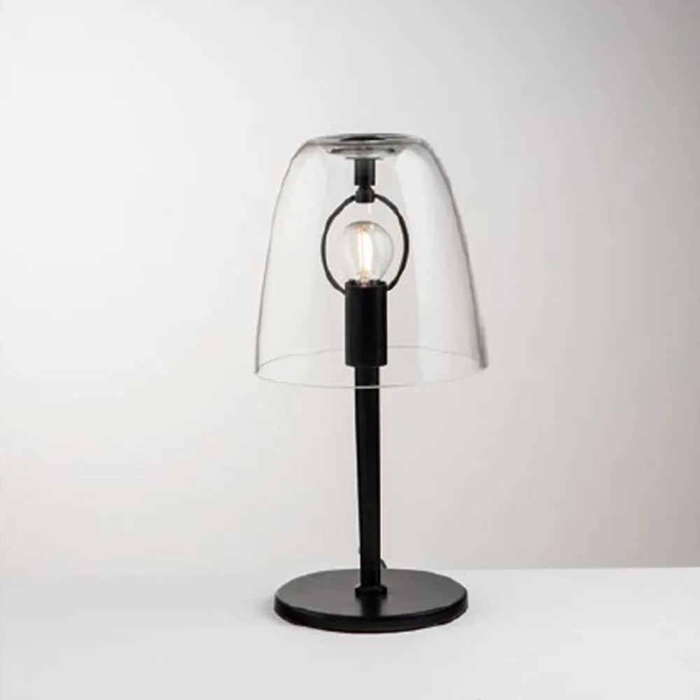 Φωτιστικό Επιτραπέζιο Ares I-ARES-L1-TR 1xE14 Φ18cm 36cm Clear Luce Ambiente Design Metal, Glass