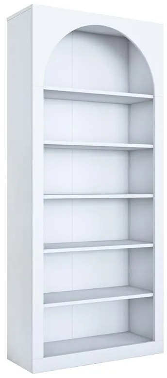 Βιβλιοθήκη Zoel λευκό μελαμίνης 80x31.5x180εκ 80x31.5x180 εκ.