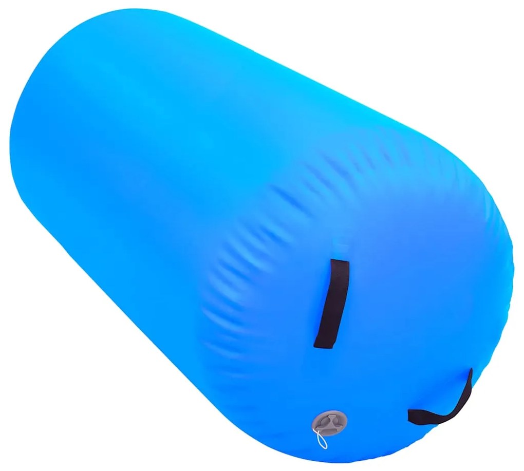 vidaXL Κύλινδρος Γυμναστικής Φουσκωτός Μπλε 120 x 75 εκ. PVC &amp; Τρόμπα