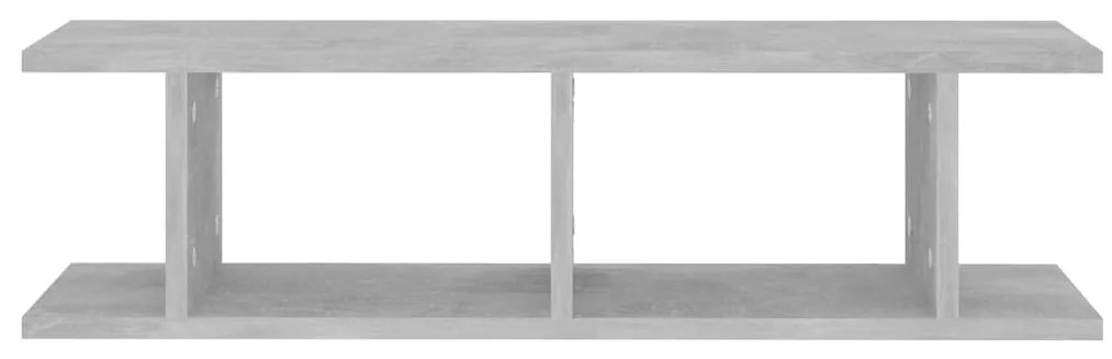 vidaXL Ραφιέρες Τοίχου 2 τεμ. Γκρι Σκυρ. 75x18x20 εκ. Επεξεργ. Ξύλο