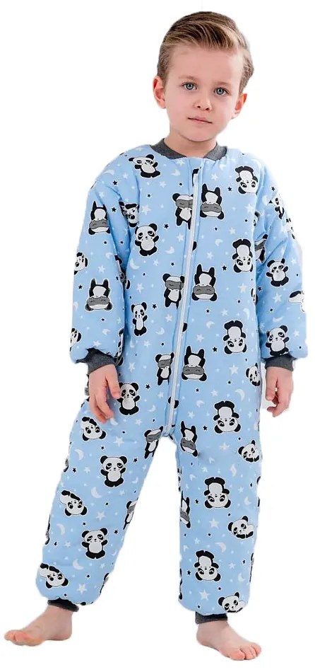 MONPETIT ΧΕΙΜΕΡΙΝΟΣ ΥΠΝΟΣΑΚΟΣ ΜΕ ΠΟΔΙΑ PANDA BLUE 1020-03