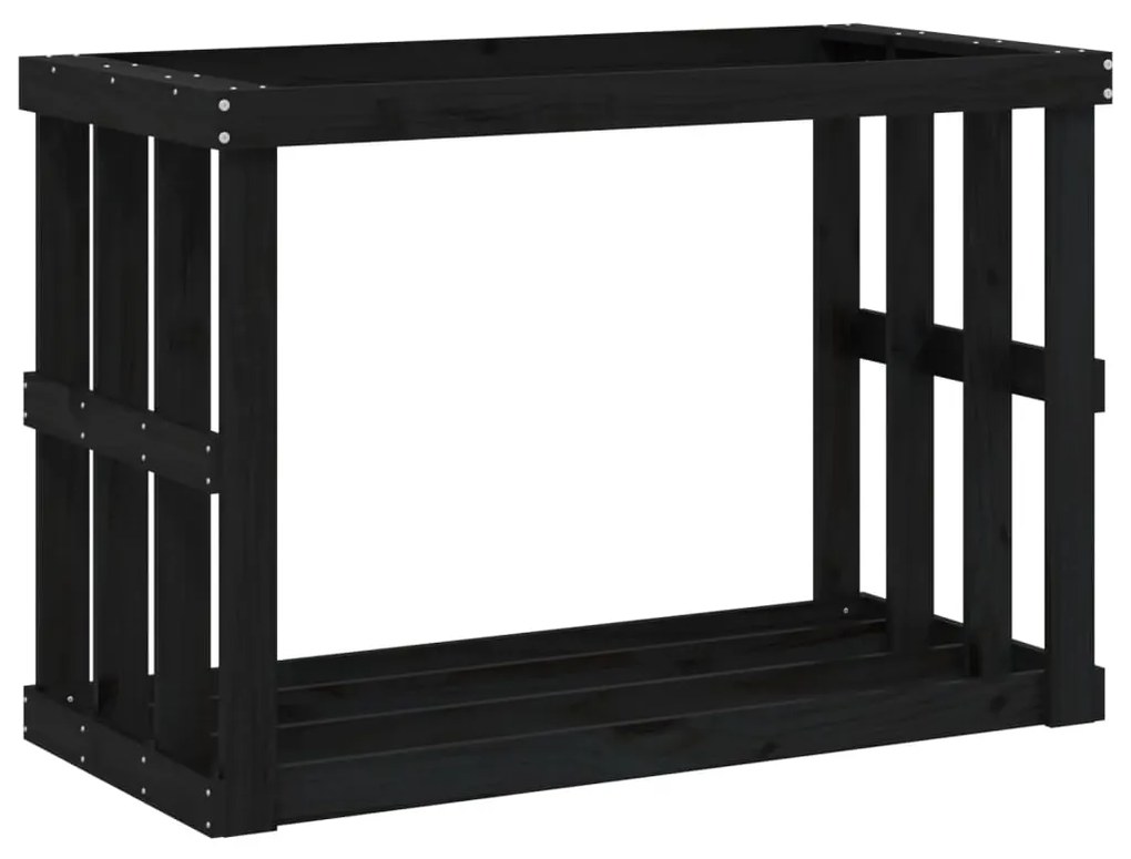 vidaXL Ξυλοθήκη Εξ. Χώρου Λευκή 108x52x74 εκ. από Μασίφ Ξύλο Πεύκου