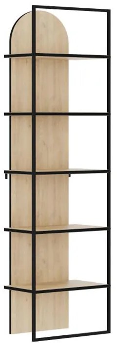 Βιβλιοθήκη Archy Megapap χρώμα sapphire oak 53x31,7x180εκ.