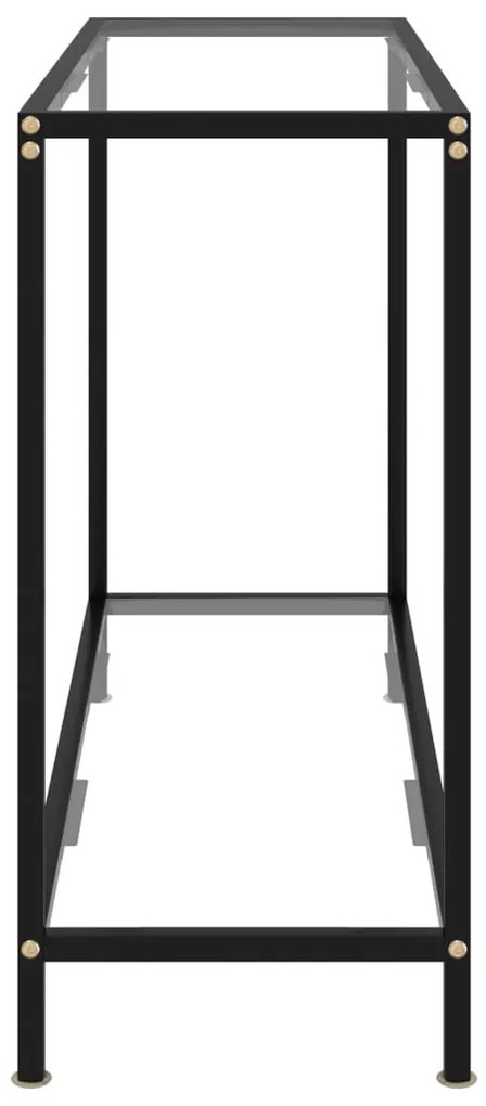 vidaXL Τραπέζι Κονσόλα Διαφανές 100 x 35 x 75 εκ. από Ψημένο Γυαλί