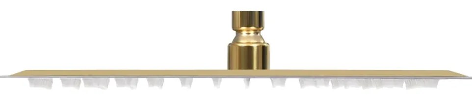 vidaXL Κεφαλή Nτους Βροχή Τετράγωνη Χρυσή 30x30 εκ. Ανοξείδωτο Ατσάλι