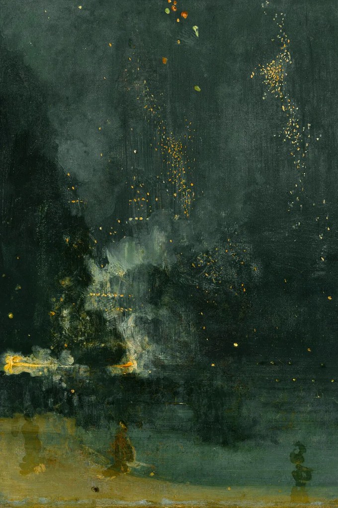 Εκτύπωση έργου τέχνης Nocturne in Black & Gold (The Fallen Rocket) - James McNeill Whistler, (26.7 x 40 cm)