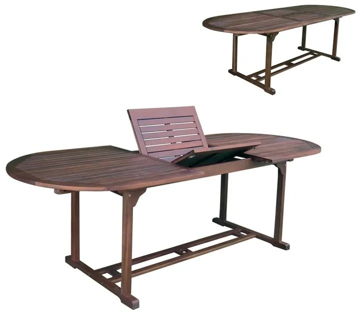 GARDEN Τραπέζι Επεκτεινόμενο Oval, Ξύλο Acacia 180/240x90 H.74cm Ε20212,9