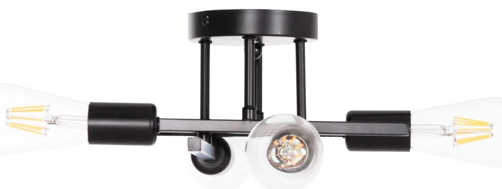 ΦΩΤΙΣΤΙΚΟ ΟΡΟΦΗΣ ΠΟΛΥΦΩΤΟ LIGHTY HM7428.11 ΜΕΤΑΛΛΟ ΣΕ ΜΑΥΡΟ 28x28x15Υεκ.