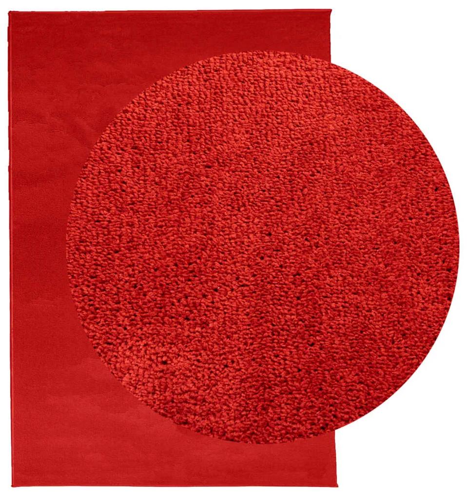 vidaXL Χαλί OVIEDO με Κοντό Πέλος Κόκκινο 300 x 400 εκ.
