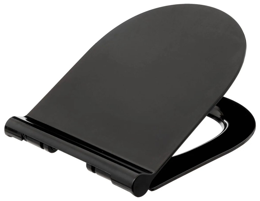 Καπάκι Λεκάνης Soft Close (45x36.5) F-V Thin Black 174912B