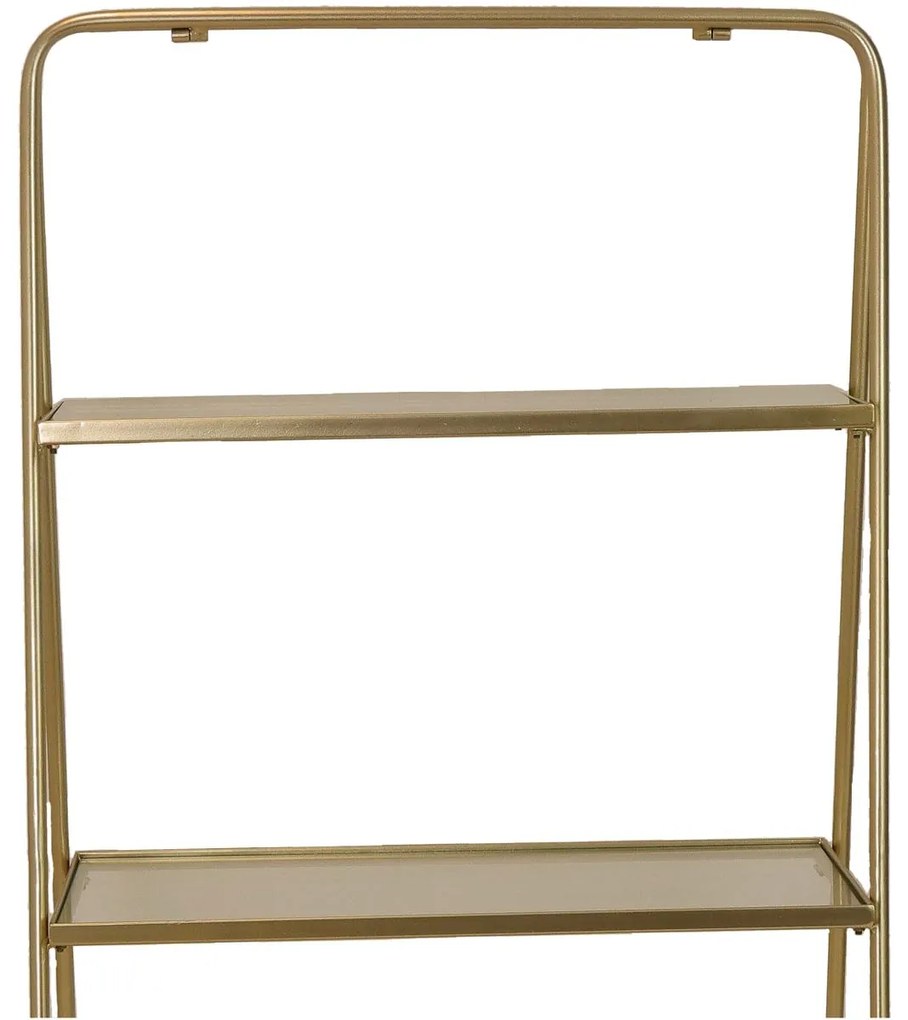 Ραφιέρα ArteLibre Χρυσό Μέταλλο 57x37x110cm