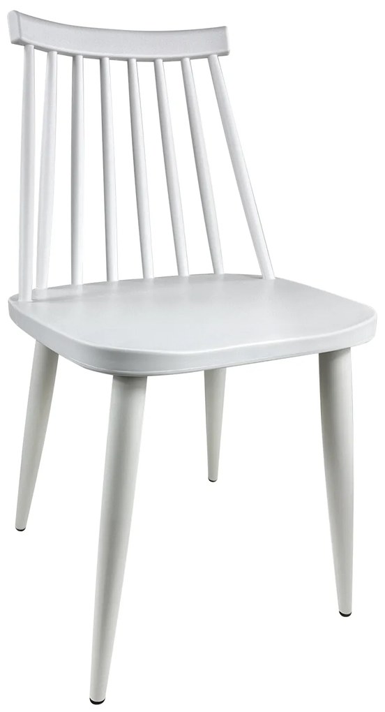 Καρέκλα Τραπεζαρίας ArteLibre CYGNET Λευκό PP/Μέταλλο 46x43x78cm