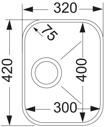 Νεροχύτης Apell 84-32 x 42 εκ.