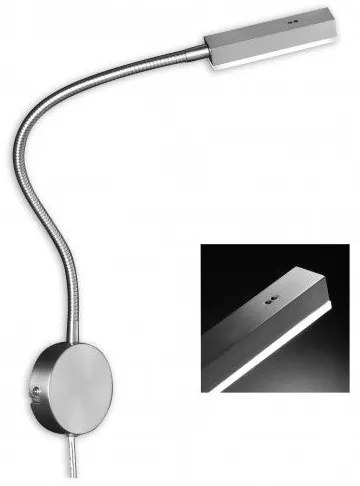 Απλίκα Raik Νίκελ LED 4.7W με αισθητήρα κίνησης Fischer Honsel 30603 Νίκελ Ματ