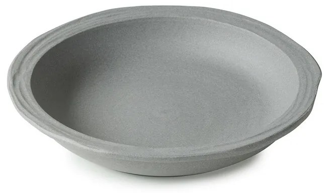 No.W MATT GREY RECYCLAY DEEP PLATE 21CM ΣΕΤ 6 τμχ - Espiel