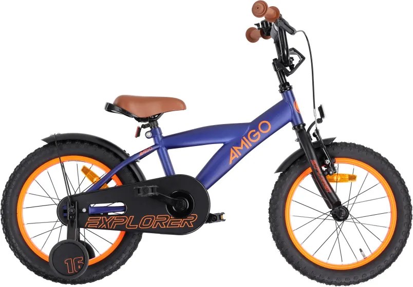 Explorer 16 Inch Boys Coaster Brake BlueOrangeAMIGO