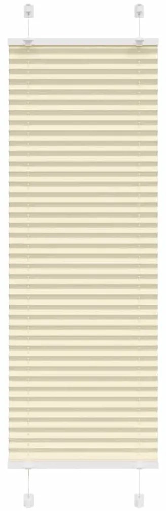 vidaXL Πλισέ περσίδα Κρέμα 40x150 cm Πλάτος υφάσματος 39,4 cm