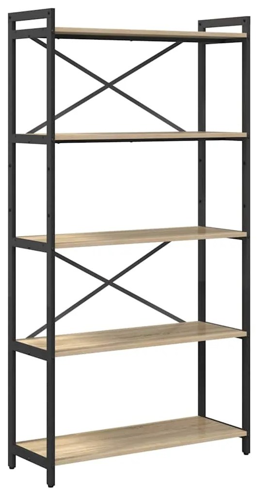 vidaXL Βιβλιοθήκη Sonoma Δρυς 80 x 30 x 153 εκ Επεξεργασμένο ξύλο