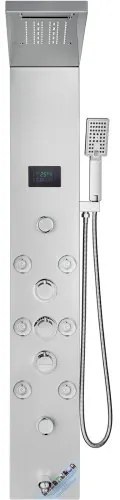 VEVOR Shower Panel Tower System 6 Modes Hydroelectricity LED Stainless Steel