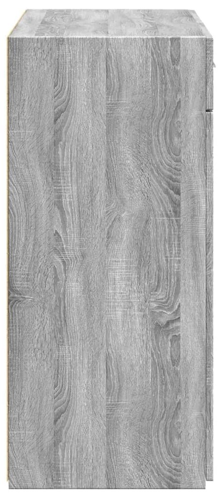 vidaXL Ντουλάπι Γκρι Sonoma 80x42,5x93 εκ. από Επεξεργασμένο Ξύλο