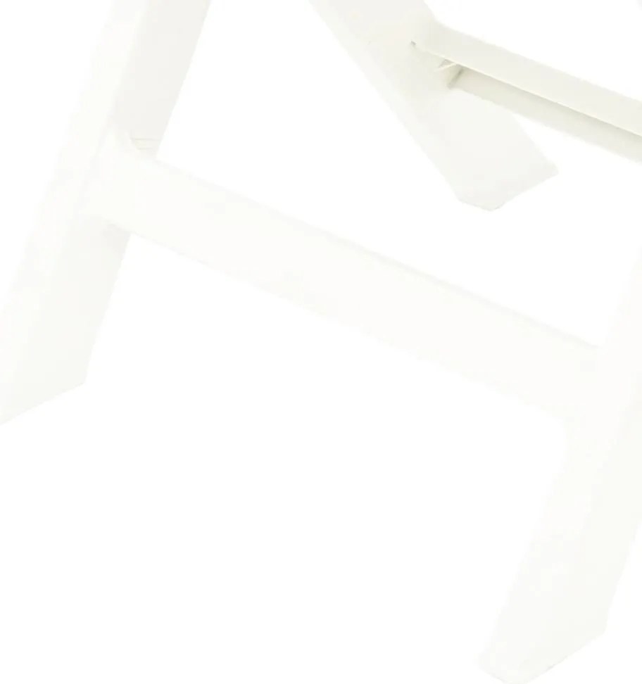 vidaXL Καρέκλες Κήπου Πτυσσόμενες 2 τεμ. Λευκές Πλαστικές