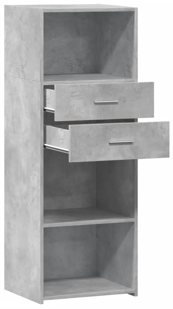 vidaXL Ντουλάπι Γκρι Σκυρ. 45x42,5x124 εκ. από Επεξεργασμένο Ξύλο
