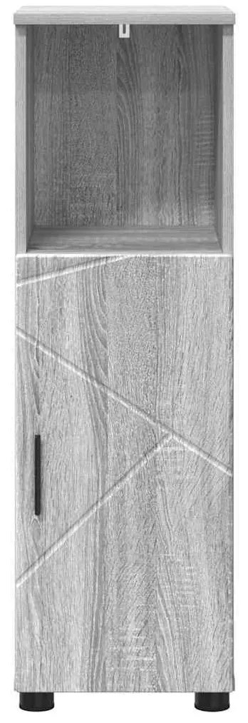 vidaXL Ντουλάπι Μπάνιου Γκρι sonoma 30 x 35 x 95 εκ Επεξεργασμένο ξύλο