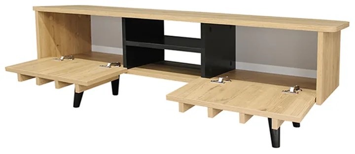 Έπιπλο τηλεόρασης Gemma Megapap χρώμα sepet oak 150x35x46,7εκ.