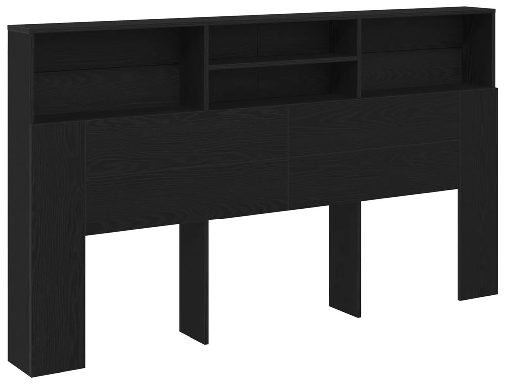 vidaXL Κεφαλάρι Μαύρης Βελανιδιάς 180 x 19 x 103,5 εκ