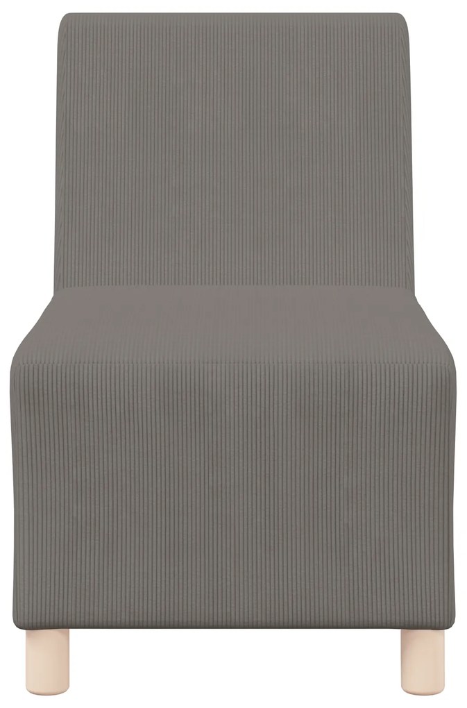 vidaXL Καθίσμα Σαλονιού Ανοιχτό γκρι 55 x 74 x 82 εκ. Βελούδο