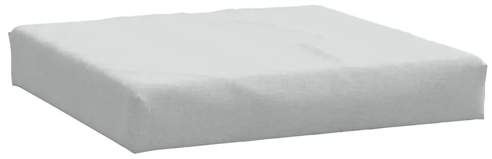 vidaXL Μαξιλάρι Παλέτας Ανοιχτό Γκρι 60x60x9,5 εκ. Ύφασμα