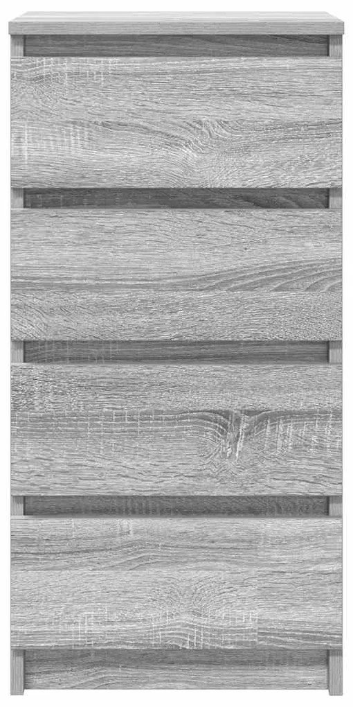 Ντουλάπι Γκρι Sonoma 37,5x35x76 εκ. Ξύλινο μηχανουργικό ξύλο - Γκρι