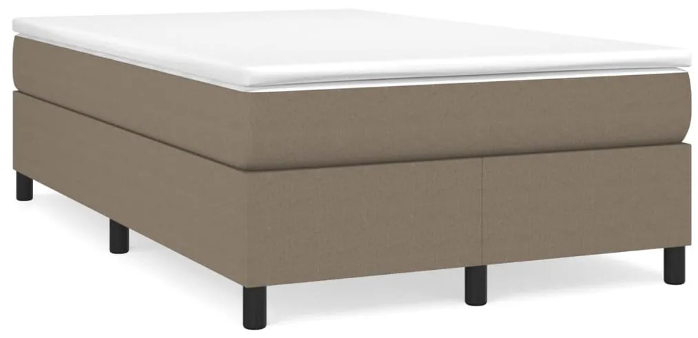 vidaXL Σκελετός Κρεβατιού Χωρίς Στρώμα Taupe 120x200 εκ. Υφασμάτινο