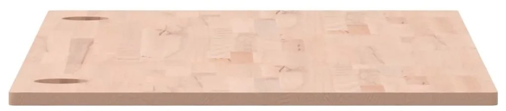 vidaXL Επιφάνεια Γραφείου 110x55x1,5 εκ. από Μασίφ Ξύλο Οξιάς