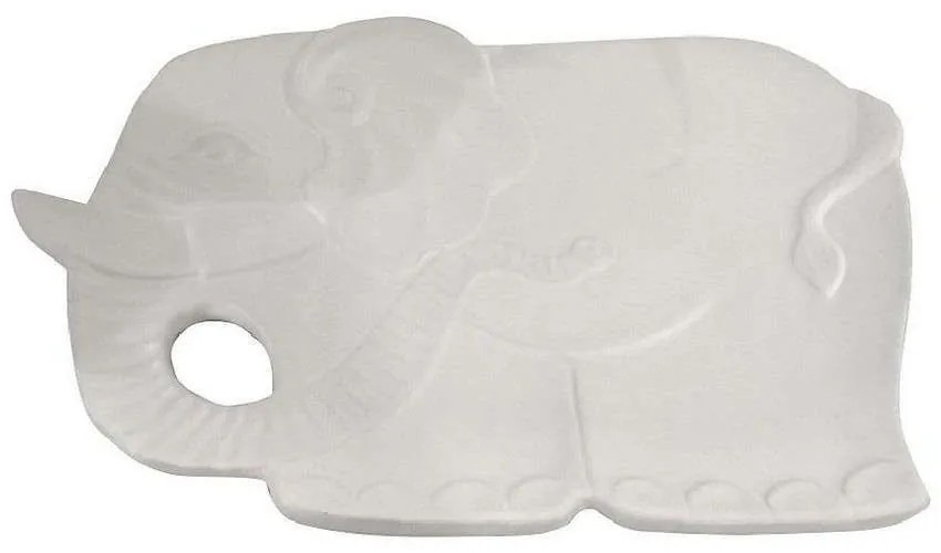 Διακοσμητικός Δίσκος Ελέφαντας 36cm White ROD102K3 Espiel Ceramic