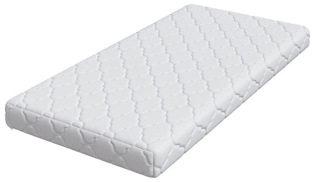vidaXL Στρώμα Λευκό 120 x 60 cm Pěna