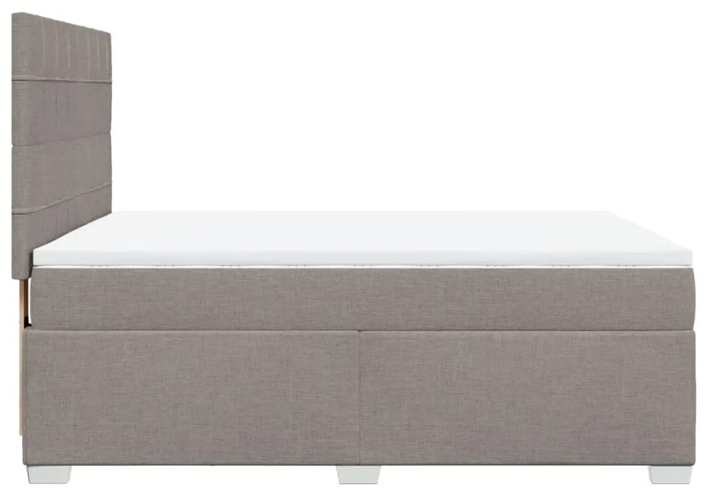 ΚΡΕΒΑΤΙ BOXSPRING ΜΕ ΣΤΡΩΜΑ TAUPE 160X200 ΕΚ. ΥΦΑΣΜΑΤΙΝΟ 3292843